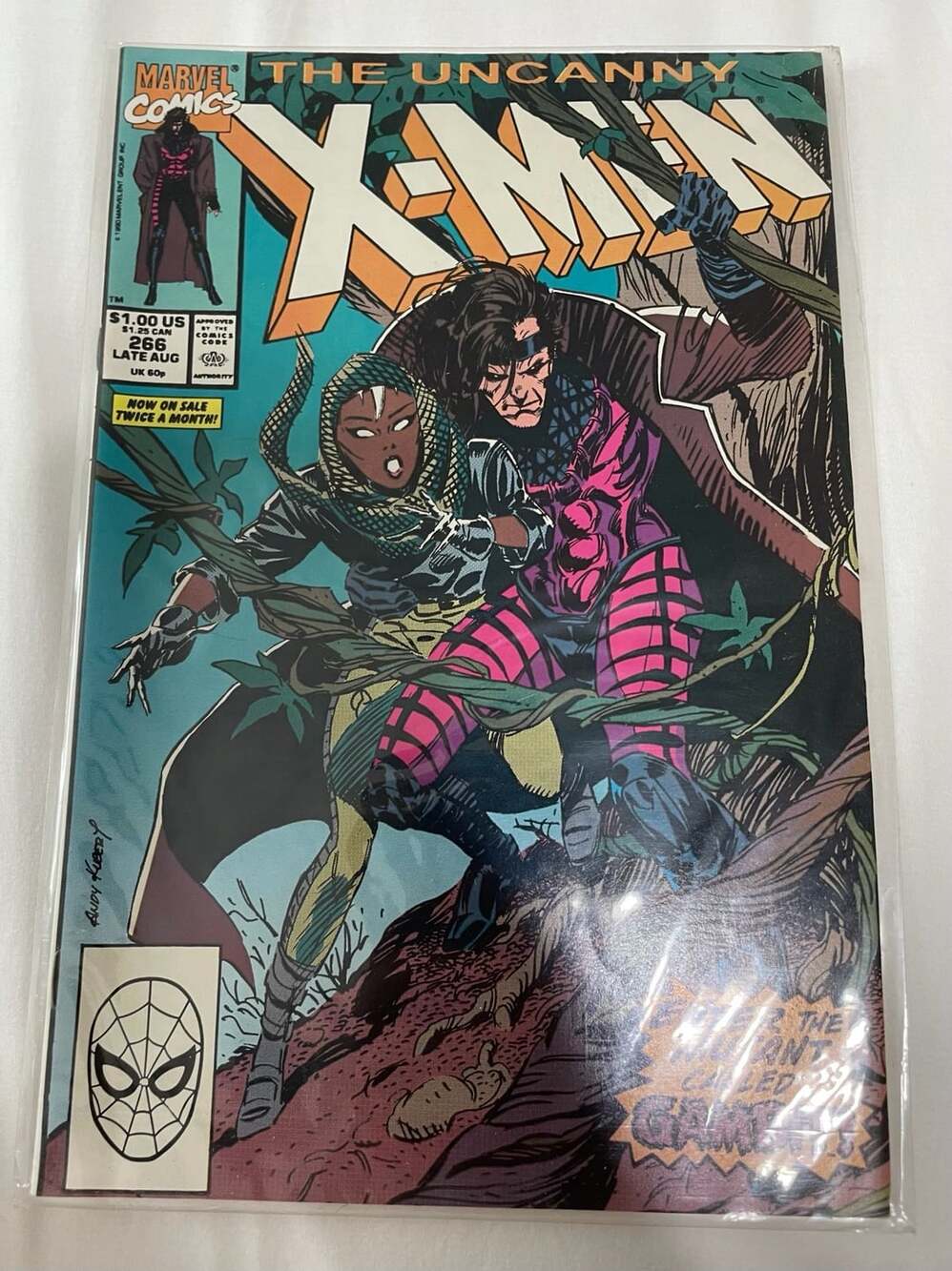 Very high grade first gambit The Uncanny X-Men 266 Marvel Comic Book
